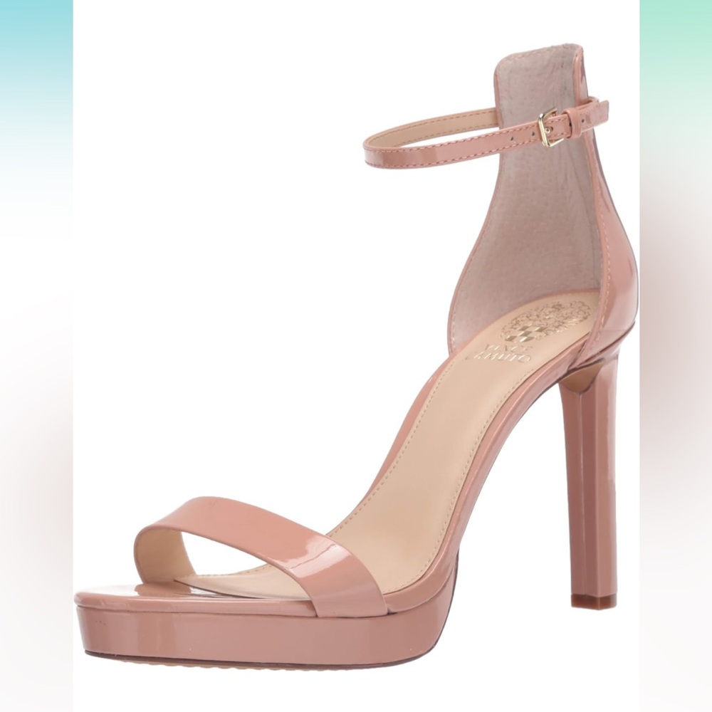Vince Camuto Balindia Heeled Sandal Baby Doll Soft Patent. Size: 7. NWT
